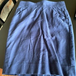 J. Crew The Pencil Skirt in navy